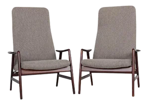 Set of Model Contour Chairs by Alf Svensson for Fritz Hansen
