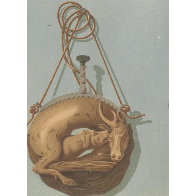 After Rivaud, Hunting and War Powder Flasks, Brussels Artillery Museum, 1851, Chromolithograph For Sale - Image 4 of 9