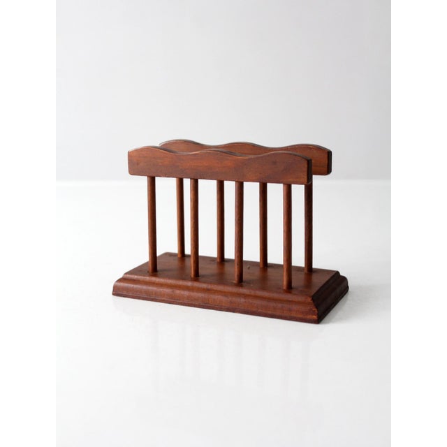 Mid 20th Century Mid 20th Century Mid-Century Modern Wood Napkin Holder For Sale - Image 5 of 12