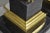 Vintage French Empire Brass & Italian Black Marble Column Table Lamps (B), Pair For Sale - Image 9 of 17