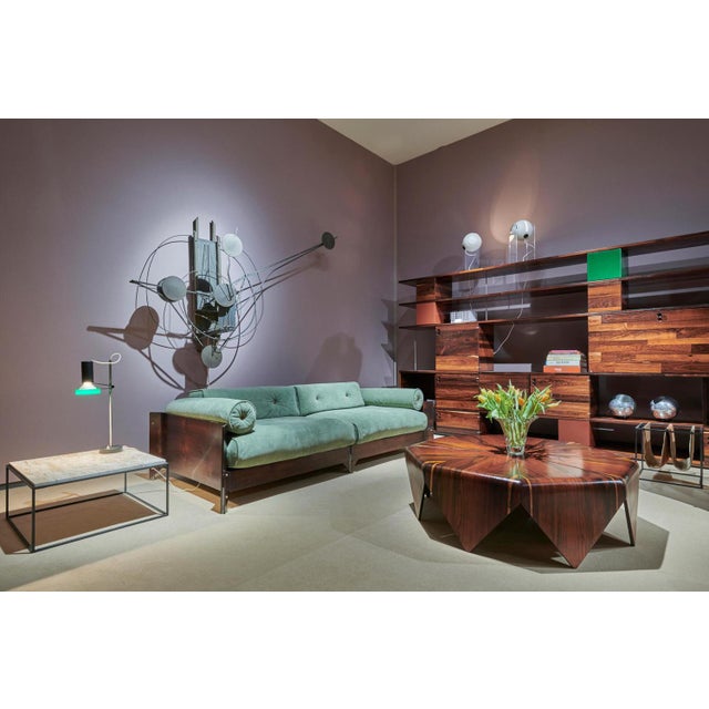 Monumental sized kinetic wall art sculpture designed and made by Christoph Bollinger in his own workshop in Germany, 1974....