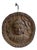 Carved Wooden Wall Amulet Depicting the Buddha in the Gandhara Style with Om Symbol on the Back, 20th Century For Sale