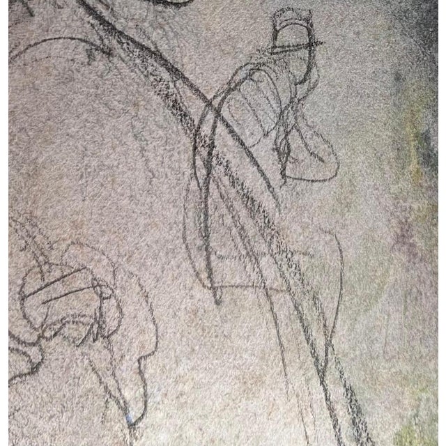 Otto Vautier, Portrait of Couple, Graphite on Paper For Sale - Image 4 of 10