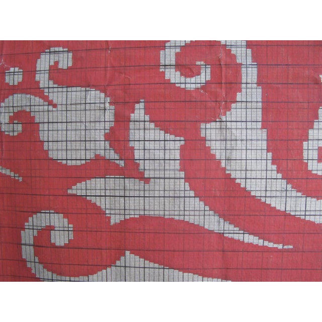 Paper Antique French Textile Design For Sale - Image 7 of 9