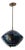 Italian 1960s Indigo Ceramic Sphere Chandelier For Sale
