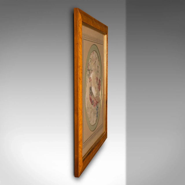 Victorian 1870s Victorian Antique English Framed Needlepoint Scene, Stump Work Tapestry Panel For Sale - Image 3 of 8