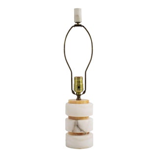 Vintage Italian Alabaster Stone Table Lamp For Sale