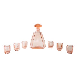 Vintage Italian Alcohol Serving Set, 1960s, Set of 7 For Sale