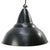 1950s Vintage Industrial Belgian Green Enamel Pendant Light For Sale - Image 5 of 5