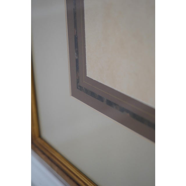 1990s Large Birds Eye Maple Framed Map Print For Sale - Image 5 of 12