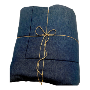 Ralph Lauren Reversible Rare Dark Blue Heavy Denim Queen Comforter Late 20th Century Excellent Condition