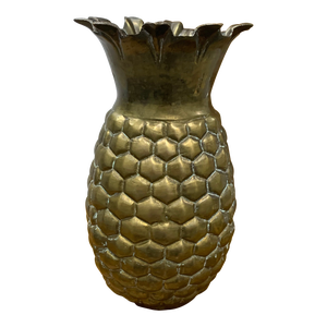 Vintage Brass Pineapple Vase