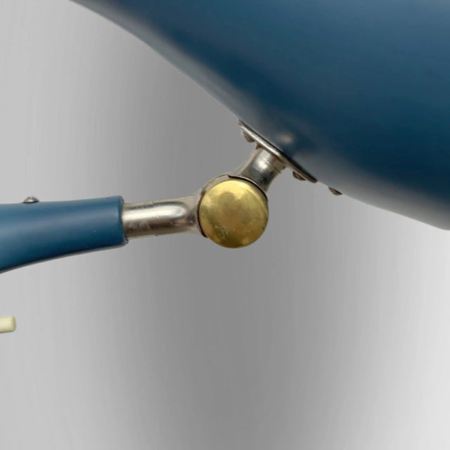 Blue Mid-Century Modern Swedish Wall Lamp, 1950s For Sale - Image 8 of 10