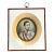Vintage Hand-Painted Portrait Miniature For Sale