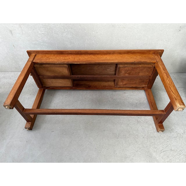 Vintage Table in Pitch Pine For Sale - Image 9 of 10