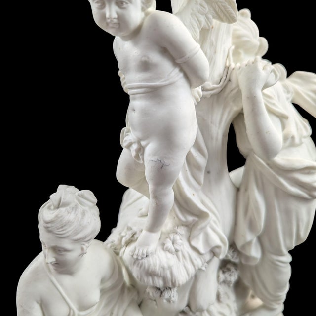 Biscuit Porcelain Group of the Three Graces & Cupid from Derby, 1770s-1780s For Sale - Image 10 of 16