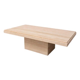 Postmodern Travertine Coffee/Cocktail Table c.1970 Italy For Sale