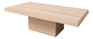 Postmodern Travertine Coffee/Cocktail Table c.1980