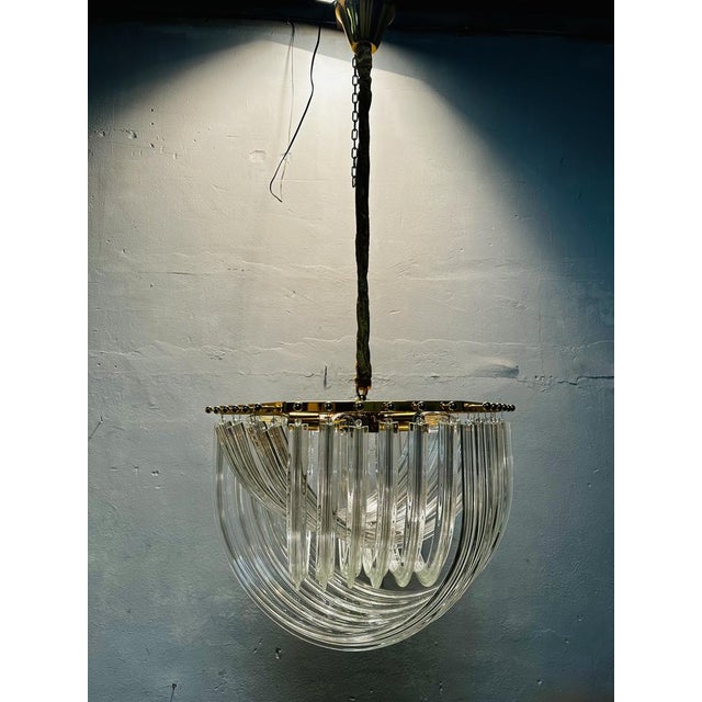 Venini Trilobe Chandelier by Paolo Venini, 1980s For Sale - Image 10 of 10