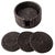 Artifacts Rattan Round Coasters with Box in Tudor Black - 7 Pieces For Sale - Image 4 of 6
