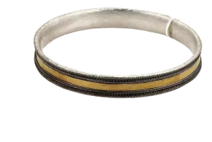 Gurhan 24k Gold Layered & Sterling Lancelot Bangle Bracelet