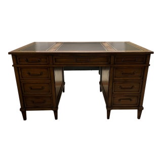 1990s Sligh-Lowry Leather Top Desk For Sale