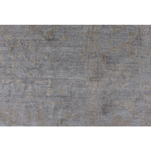 Modern Hand-Knotted Silk Tibetan Rug by Keivan Woven Arts 8'8 X 11'6 For Sale - Image 10 of 12