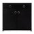 2020s Lark 31 in. W Rectangular Wood Accent Storage Cabinet with 1 Drawer and 2 Doors, Washed Black For Sale - Image 5 of 11