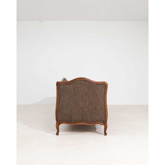 Brown Early 20th Century France Louis XV Brown Wood Sofa For Sale - Image 8 of 10