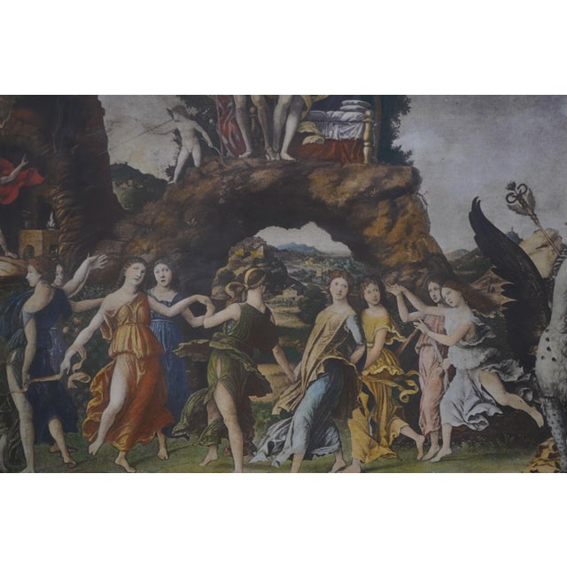 1940s Italian Renaissance Parnassus Oil Painting on Canvas For Sale - Image 5 of 9