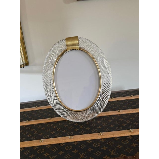 Oval Murano Glass Photo Frame, 2000s For Sale - Image 11 of 14