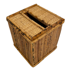 Bamboo Rattan Tissue Box Cover Holder