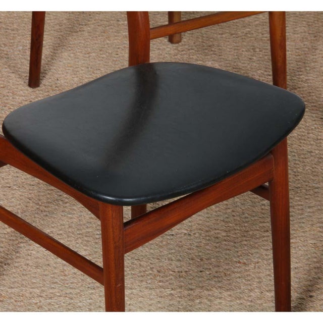 Vintage Scandinavian Wooden Chairs, 1960s, Set of 4 For Sale - Image 6 of 8