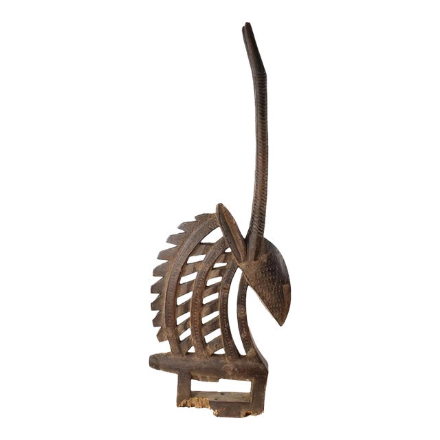 Early 20th Century Bamana Antelope Chi Wara Headcrest Mali For Sale