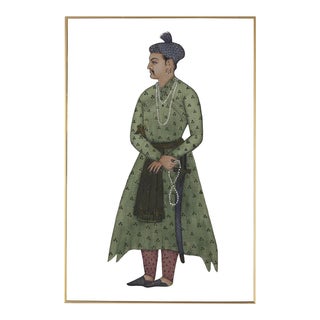 Raja Indian Male Portrait Wall Art, Framed For Sale