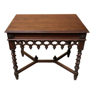 Antique Neo-Gothic Coffee Table, 1880 For Sale