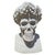 Italian Artist, Memento Mori Bust with Laurel Wreath, 1980, Marble For Sale - Image 8 of 8