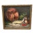 Antique Vintage French Fish Still Life Oil Painting For Sale