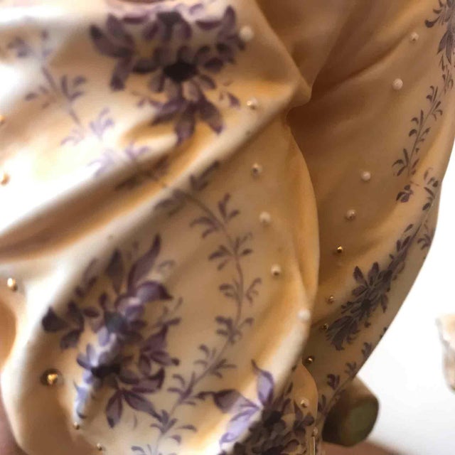 Biscuit Porcelain Sculptures, 1950s, Set of 2 For Sale - Image 9 of 10