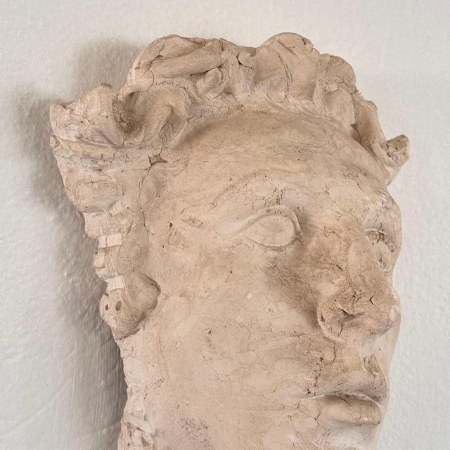 Decorative Roman Gypsum Face, 1970s For Sale - Image 15 of 17