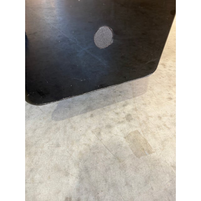 Vintage 1970’s Otto Zapf for Knoll Attrb Follow Me Black Leather Two Seat Sofa For Sale - Image 9 of 12