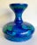 Blue Vintage Italian Ceramic Glazed Pedestal Bowl For Sale - Image 8 of 13