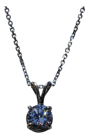 The Avery Island: White Gold Diamond Solitaire Pendant
