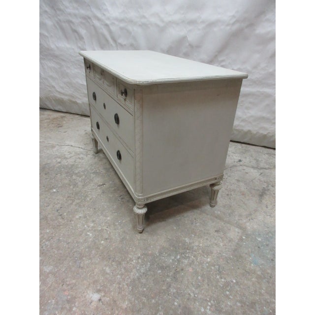 Contemporary Chest of Drawers Swedish Gustavian Style For Sale - Image 3 of 10