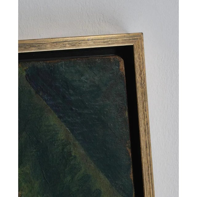 Ebba Carstensen, Cubist Painting with Figure Composition, Denmark, Oil on Canvas For Sale - Image 8 of 12