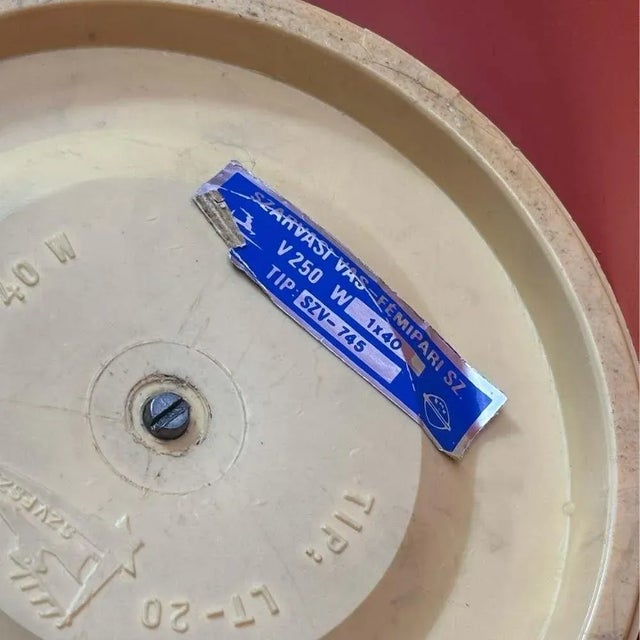 Space Age Red Desk Lamp from Szarvasi, 1970s For Sale - Image 11 of 13