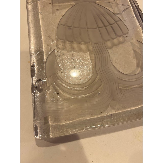 Glass Vintage Large Art Glass Chi-Ro Paperweight For Sale - Image 7 of 9