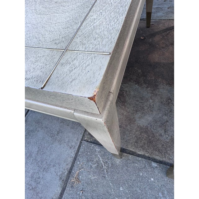 1950s Pair of 1958 Lane Mid-Century Modern Two-Tier Step End Tables With Brass Sabots For Sale - Image 5 of 15