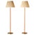 Vintage Swedish Floor Lamps in Brass and Leather, 1950s, Set of 2 For Sale - Image 8 of 8