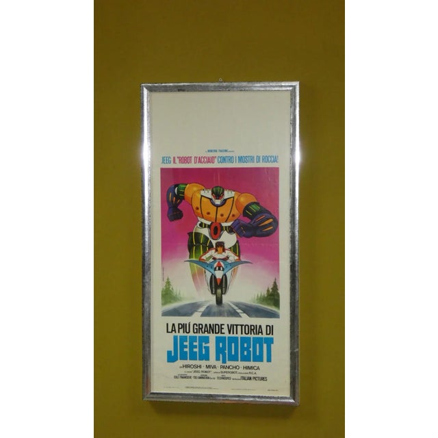 Original First Edition Anime Jeeg Robot Poster by Mario Piovano for Studio Paradiso, Italy, 1979 For Sale - Image 13 of 13